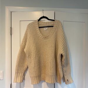 Cozy Cream Chunky Knit Women's Sweater from Aerie